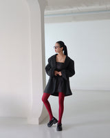 Norma Oversized-Fit Wool Half Coat