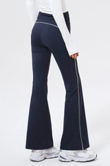 Womens サポートピグメントブーツカットレギンス Navy
