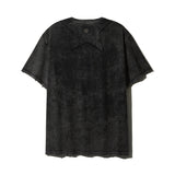 [DISNEY] アップリケスノーウォッシュTシャツ_チャコール