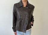 mini leather jacket