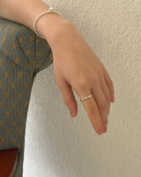Hove cross ring (silver) *1PCS
