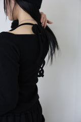 Bella brushed shirring knit