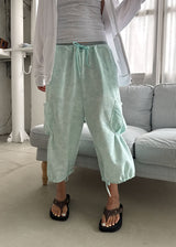FLOWER PASTEL BERMUDA PANTS