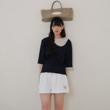 Navy Layered PK Tee
