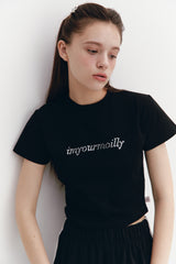Crystal Hotfix T Black
