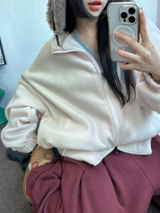 テディフリースルーズジップアップ🤍💙🤎3カラー