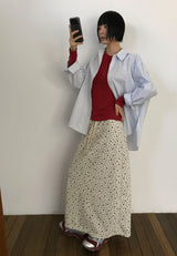 STAR BACK SLIT SKIRT