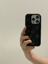 happy puppy case (black)