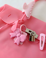 Baby Pink Stripe Hair Clip Pin