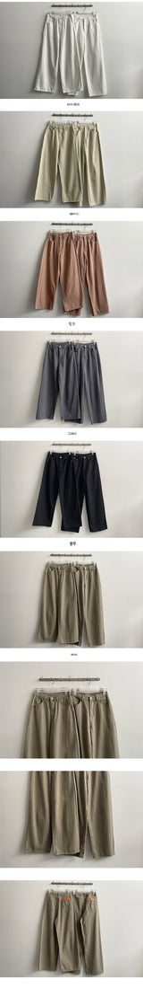 Cl ベーシックコットンワイドパンツ