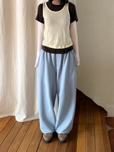 べりテッドスウェットパンツ