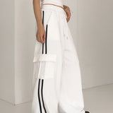 Pict Track Color Cargo Pocket Sweat Pants