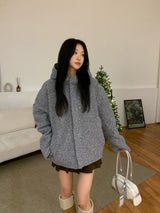 [UNISEX] フロームミックスフードコートジャケット