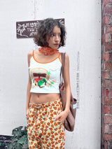 UnsocialNight Broken Flower Yamamoto Casual Trousers