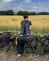 ブラントダメージバルーンデニムパンツ