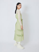 RUFFLES SUSPENDER DRESS