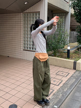 ピンストライプワイドネック長袖(3C)