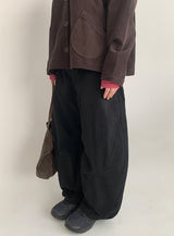 ビレットバックルステッチカーブバルーンパンツ