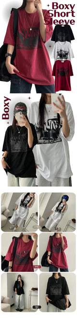 ルーディンボックスショートスリーブドtシャツ