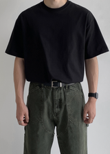 Essential Semi-Overfit Cotton Short Sleeve Tee