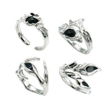 Black odd Ring (4ver.)