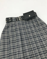 YWD PLAID PLEATS SKIRT + BELT (3color)