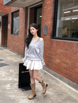 DN Cotton100 Tiered Mini Skirt Pants (2color)