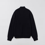フルニットジップアップ BLACK