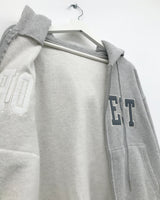 Lettering Fleece Hoodie Zip-Up (3 Colors)