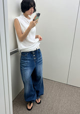 (unisex) 4-BUTTON BALLOON DENIM