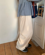[unisex] Hillo Check Fleece Balloon Wide Brushed Pants