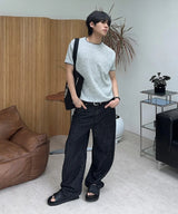 [1+1] レトン ステッチ マッスル ニット ショートスリーブ Tシャツ