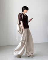 Linen Balloon Cargo Pants