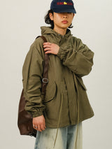 DE Hood Short Fishtail Parka