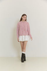 SNOWFLAKE POPCORN SWEATER