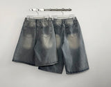 Kneb   Washing denim Bermuda shorts [Basic & Long]