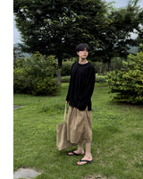 Rok Linen Pintuck Bermuda Pants