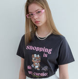 スリーピングモアベアTシャツ 2color