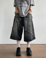 Slash Bermuda Denim Pants