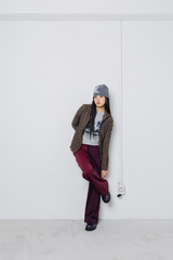 Twister Knit Beanie - Grey  