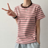 Jining color matching Dangara short-sleeved T-shirt