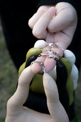 Hand Keychain - white