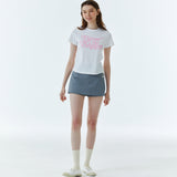 シャープロゴスリムスパンTシャツ ホワイト