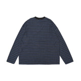 TopBasics カラースリムストライプ長袖Tシャツ
