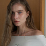 Silver 925 Soft Glow Cabochon Necklace
