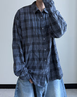 べズロ S/S ピグメントチェックシャツ