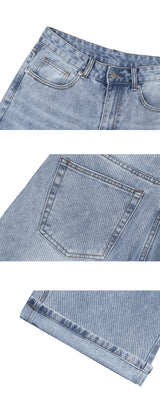 ベーシックデニムパンツ (faded Indigo)