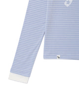 ストライプド ミュージック ノート LS Tシャツ(CV2GFFT554A)
