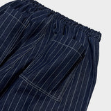 stripe denim shorts_blue