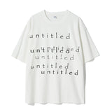 Untitled レイヤーロゴピグメントウォッシュ半袖 Off White